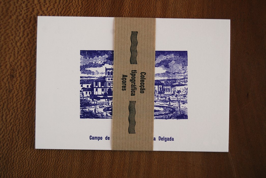 Postais tipográficos Colecção Açores